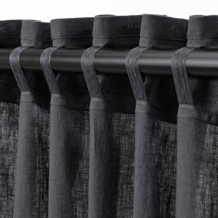 Buy DYTAG Dark Grey Curtains Online, 145x300 cm Egypt IKEA