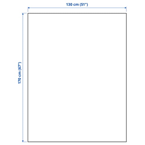 Illustration with measurements for the product: DYTÅG.