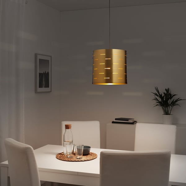 EBBEMÅLA مصباح معلّق, لون نحاسي IKEA EBBEMÅLA مصباح معلّق, لون نحاسي IKEA