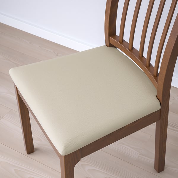 EKEDALEN Chair, brown/Hakebo beige