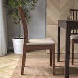 EKEDALEN Chair, brown/Hakebo beige