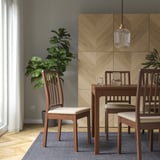 EKEDALEN Chair, brown/Hakebo beige
