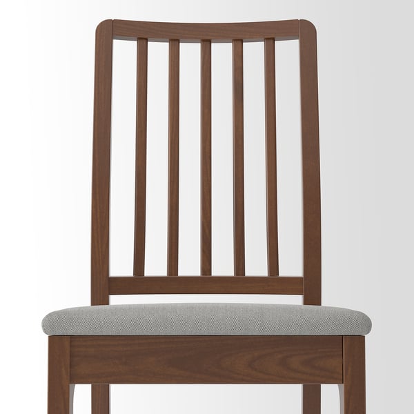 EKEDALEN / EKEDALEN Table and 6 chairs, brown/Orrsta light grey, 180/240 cm