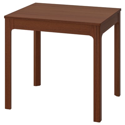 EKEDALEN Extendable table, brown, 80/120x70 cm