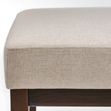 EKENÄSET Bench, Kilanda light beige, 112 cm