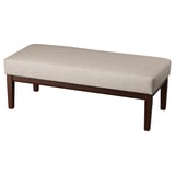 EKENÄSET Bench, Kilanda light beige, 112 cm