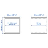 EKET Wall-mounted cabinet combination, with 2 drawers/walnut effect, 175x35x70 cm