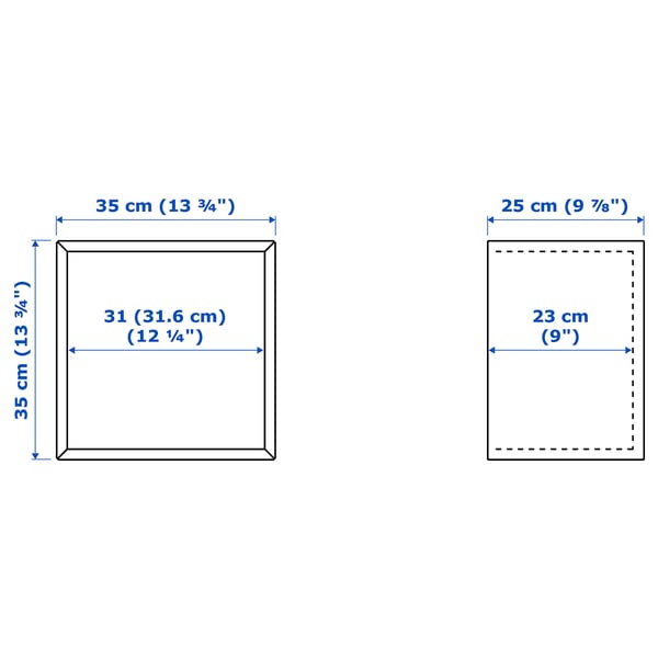 EKET Wall-mounted storage combination, walnut effect, 70x25x175 cm