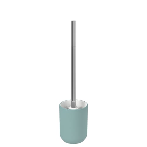EKOLN turquoise toilet brush, stainless steel handle, modern design.