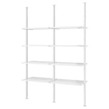 ELVARLI Open storage combination, white, 175x51x222-350 cm