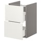 Option: ENHET Base cb f washbasin w 2 drawers, grey/white, 40x42x60 cm