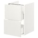 ENHET Base cb f washbasin w 2 drawers, white, 40x42x60 cm