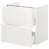 ENHET Base cb f washbasin w 2 drawers, white, 60x42x60 cm