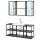 Option: ENHET Bathroom, anthracite, 140x43x65 cm