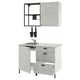 ENHET Kitchen, anthracite/concrete effect, 123x63.5x222 cm