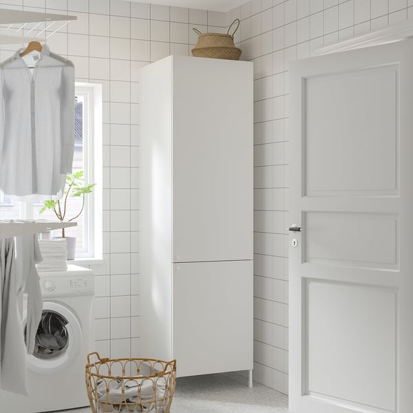 ENHET Storage combination, white, 60x62x210 cm