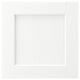 A white ENKÖPING cabinet door with a subtle wood grain texture. Its square-shaped with a classic, framed design.