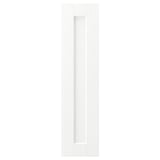 ENKÖPING white cabinet door. Square, framed, subtle grain texture. Made of fibreboard, plastic edging, foil.