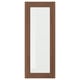 ENKÖPING Glass door, brown walnut effect, 40x100 cm