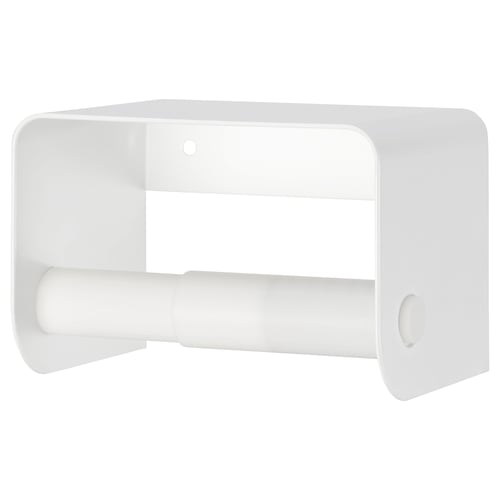 ENUDDEN Toilet roll holder, white, 9x13x8 cm