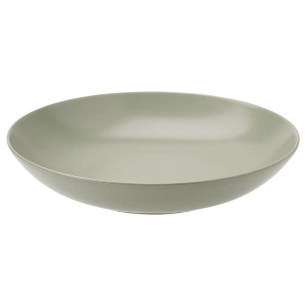 FÄRGKLAR Serving bowl, matt green, 30 cm