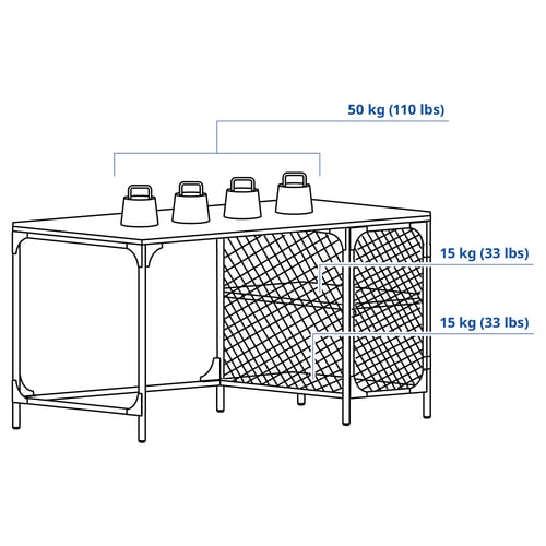 Illustration with measurements for the product: FJÄLLBO.