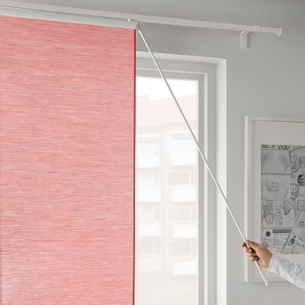 Fonsterviva Panel Curtain Light Brown Red Ikea