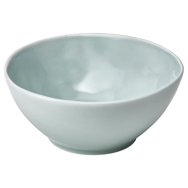 FORELLTETRA Bowl, turquoise/grey, 15 cm