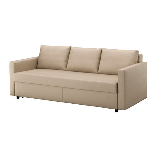 FRIHETEN Threeseat sofabed Skiftebo beige IKEA