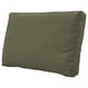 Option: FRÖSÖN/DUVHOLMEN Back cushion, outdoor, dark beige-green, 62x44 cm