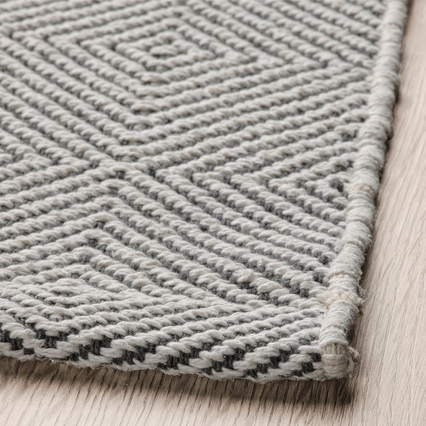 IKEA GÅNGVÄG ゴーングヴェグ ラグ 170cm*240cm GÅNGVÄG rug, flatwoven, grey, 170x240 cm - IKEA