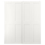 GRIMO Pair of sliding doors, white, 200x236 cm