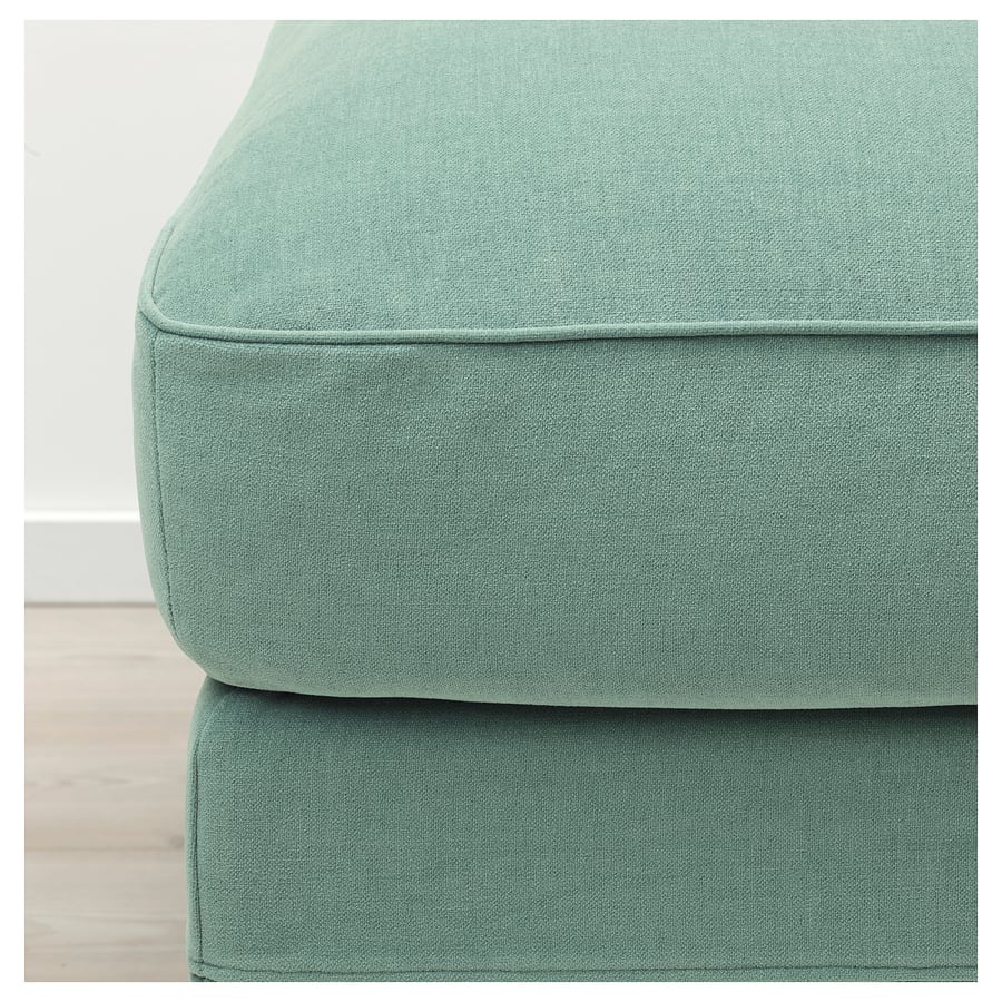 GRÖNLID footstool with storage, Ljungen light green IKEA