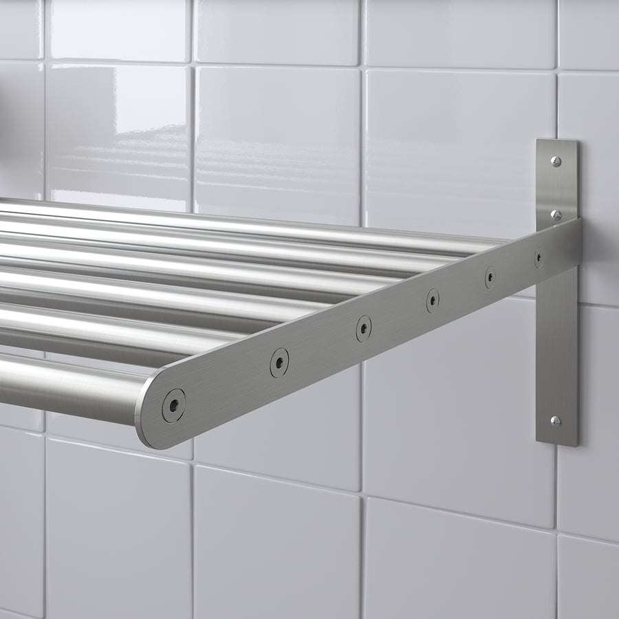 GRUNDTAL drying rack, wall, stainless steel, 67120 cm IKEA