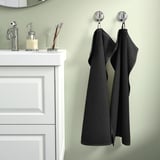 GULVIAL Hand towel, black, 40x70 cm