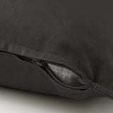 GURLI Cushion cover, dark grey, 65x65 cm