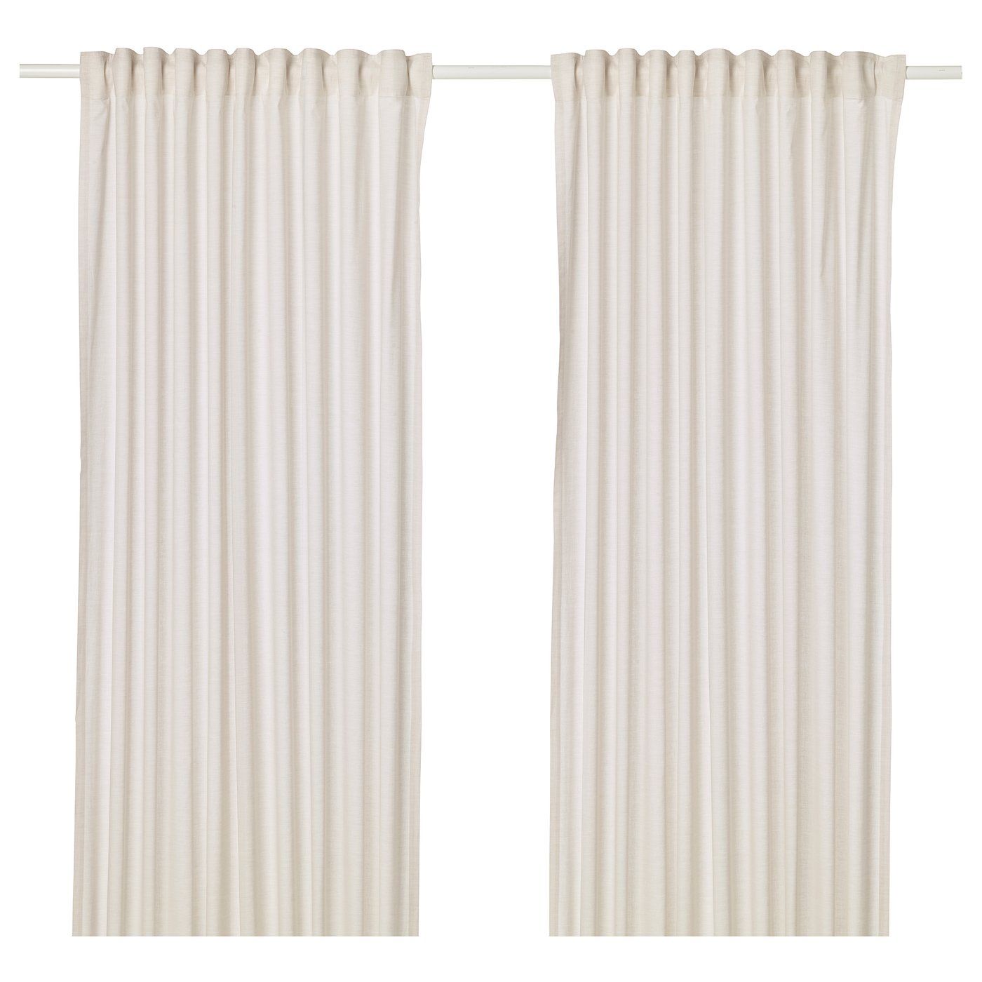 IKEA HANNALILL カーテン 145×250 cm ベージュ ２組 HANNALILL curtains, 1 pair, beige, 145x300 cm - IKEA