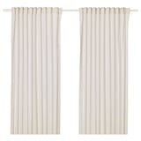 HANNALILL Curtains, 1 pair, beige, 145x300 cm