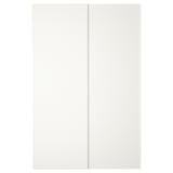 HASVIK Pair of sliding doors, white, 150x236 cm