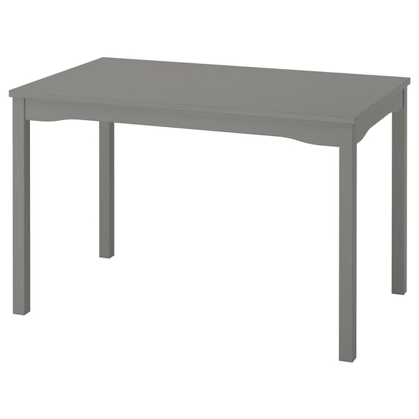 HAUGA Table, grey/birch veneer, 118x74 cm