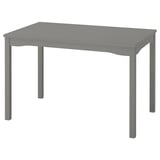 HAUGA Table, grey/birch veneer, 118x74 cm