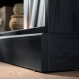 HAVSTA Shelving unit with plinth, black, 81x37x134 cm