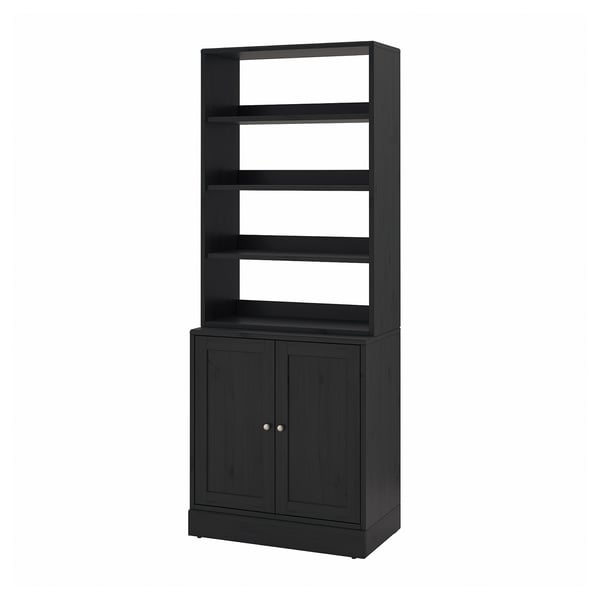HAVSTA Storage combination, black, 81x47x212 cm
