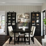 HAVSTA Storage combination w glass-doors, black, 81x47x212 cm