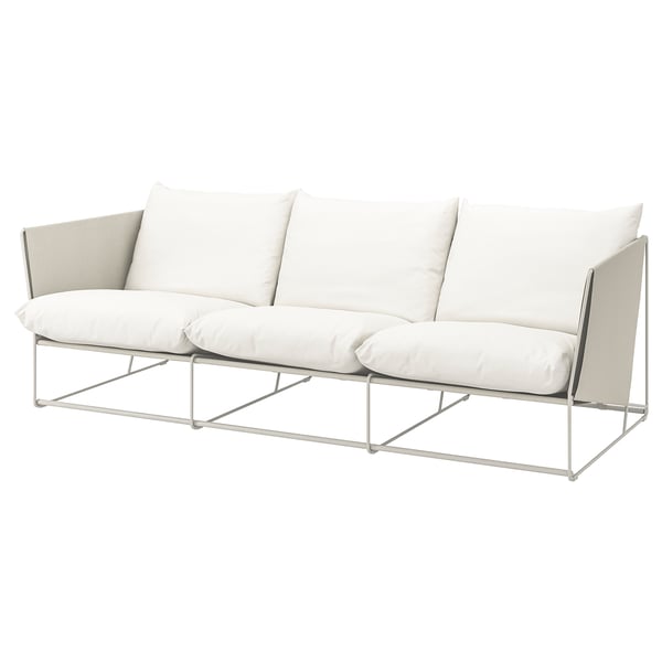 havsten كنبة 3 مقاعد داخلية خارجية بيج 260x94x90 سم ikea