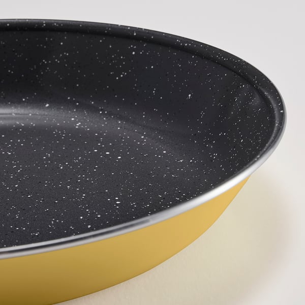 HEMLAGAD Frying pan, non-stick coating yellow, 28 cm