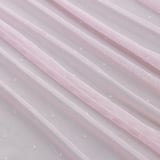 HILDRUN Sheer curtains, 1 pair, pink dotted/with rod pocket, 145x300 cm