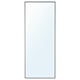 Black-framed HOVET mirror, rectangular, full-body height, minimalist design, ideal for bathrooms or living rooms.