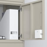IDÅSEN High cabinet with smart lock, beige, 45x172 cm