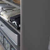 IDÅSEN Shelving unit, dark grey, 120x45x140 cm